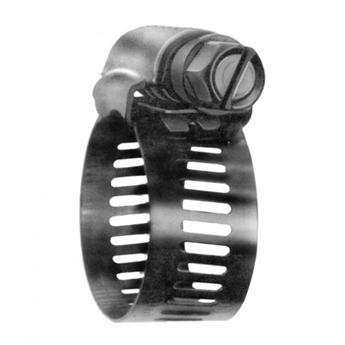Hose Clamps - Stainless Steel Band & Screw, Min Dia. 0.563, Max Dia. 1-1/4" D. Morneault & Fils