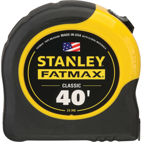 Ruban &agrave; mesurer FatMax avec rev&ecirc;tement BladeArmour, 1-1/4" x 40', Marques de goujon Imp&eacute;rial D. Morneault & Fils
