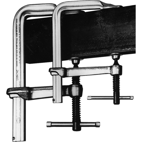 Serre-joints &agrave; barre pour le soudage & la fabrication , 8" (203,2 mm), Force de serrage 2660 lb D. Morneault & Fils