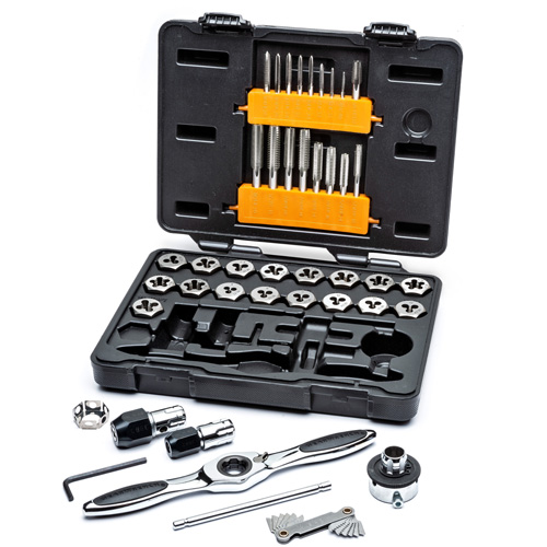 SAE Ratcheting Tap & Die Set, 42 Pieces D. Morneault & Fils