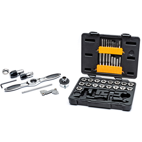 SAE Ratcheting Tap & Die Set, 42 Pieces D. Morneault & Fils