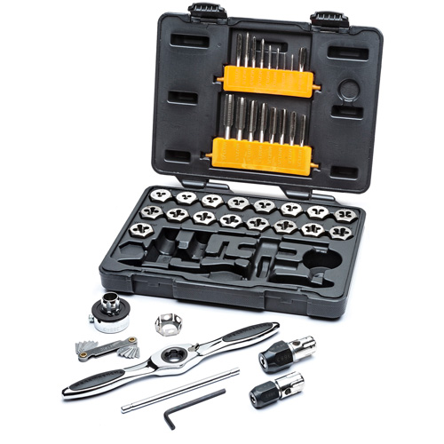 Metric Ratcheting Tap & Die Set, 42 Pieces D. Morneault & Fils