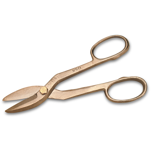Cisailles pour feuilles m&eacute;talliques, Longueur de coupe de 4-1/2", Coupe Droit D. Morneault & Fils