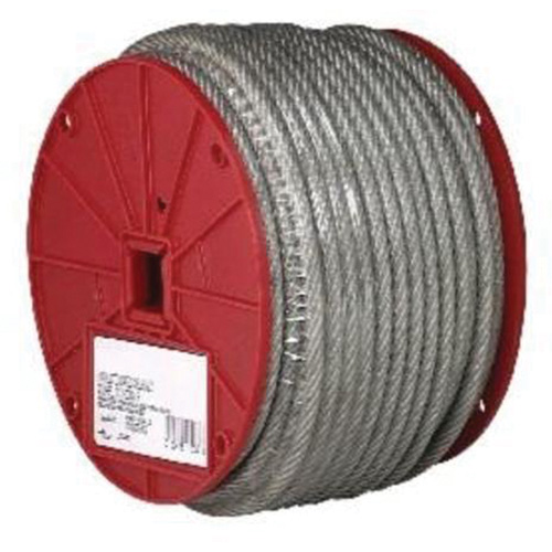 C&acirc;ble m&eacute;tallique, 250' (76,2 m) x 3/32", 184 lb (0,092 tonne), Rev&ecirc;tement de vinyle D. Morneault & Fils