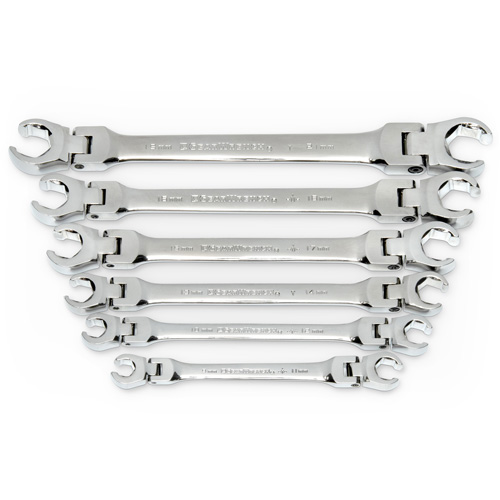 Wrench Set, Flare Nut/Flex Head, 6 Pieces, Metric D. Morneault & Fils