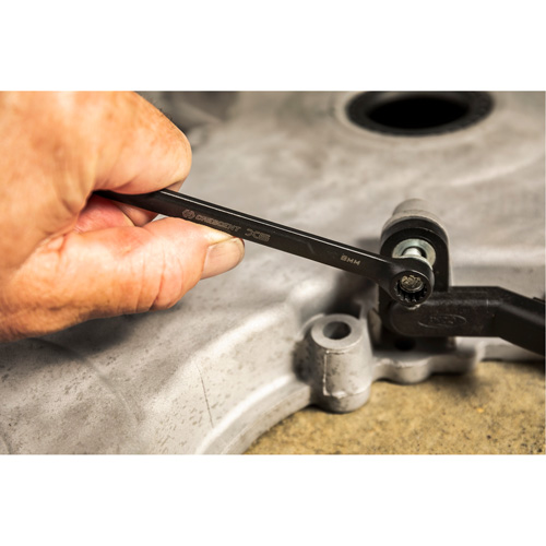 X6 Black Oxide Spline Ratcheting Wrench Set, Combination/Open-Ended, 7 Pieces, Metric D. Morneault & Fils