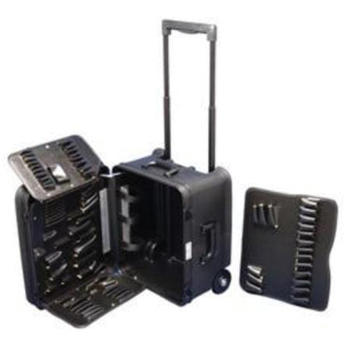 2-Wheel Service Tool Kit, 16-3/4" W x 13-1/2" D x 20" H, Black D. Morneault & Fils
