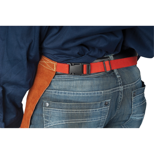 Leather Apron, Waist, 24" L, Lava Brown D. Morneault & Fils