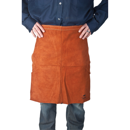 Leather Apron, Waist, 24" L, Lava Brown D. Morneault & Fils