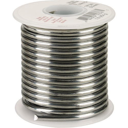 Common Solder, Lead-Based, 50% Tin 50% Lead, Solid Core, 0.125" Dia. D. Morneault & Fils