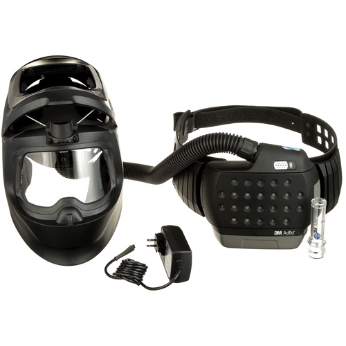Respirateur d'&eacute;puration d'air propuls&eacute; Adflo, Masque de soudage, Pile Lithium-ion D. Morneault & Fils