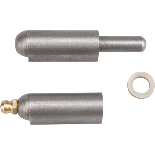 Weld-On Hinge, 0.512" Dia. x 3.15" L, Mild Steel w/Fixed Steel Pin D. Morneault & Fils