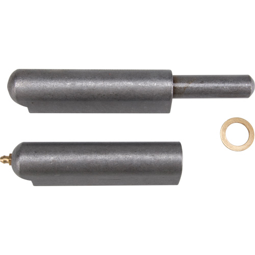 Weld-On Hinge, 1.102" Dia. x 10.236" L, Mild Steel w/Fixed Steel Pin D. Morneault & Fils