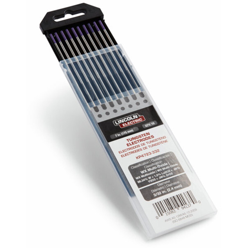 &eacute;lectrodes de tungst&egrave;ne de premi&egrave;re qualit&eacute; WX Multi-Oxide, 3/32" dia. x 7" lo D. Morneault & Fils
