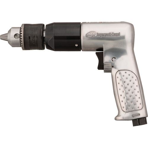 Perceuse pneumatique r&eacute;versible, 4 pi³/min, 1/4" NPTF, 94 dBA, 1/2" mandrin, Avec cl&eacute; D. Morneault & Fils