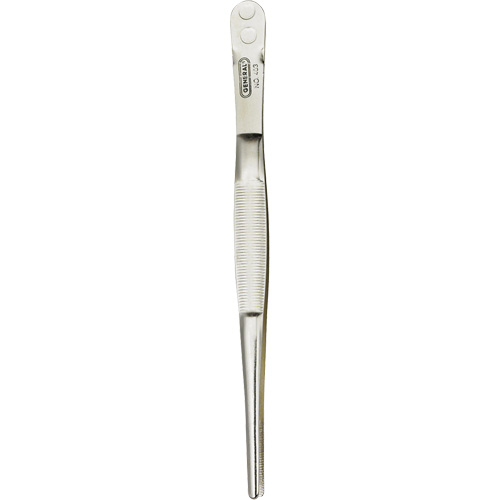Industrial Tweezers with Blunt Serrated Tip D. Morneault & Fils