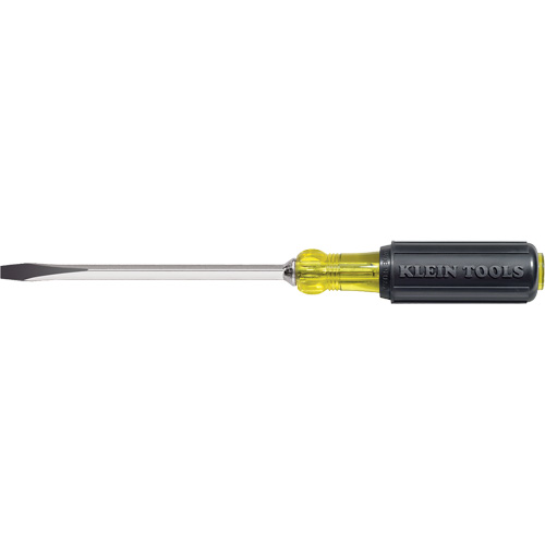 Heavy-Duty Slot Keystone Screwdriver, 5/16", 10-15/16" L, Cushion Grip Handle D. Morneault & Fils