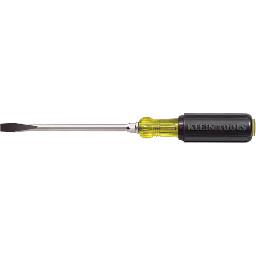 Tournevis industriels fendu &agrave; pointe en losange, 5/16", 10-15/16" lo, Prise Coussin&eacute;e D. Morneault & Fils
