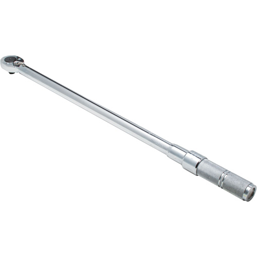 Ratcheting Head Micrometer Torque Wrench, Click, 1/2" Square Drive, 50 - 250 lbf. Ft D. Morneault & Fils