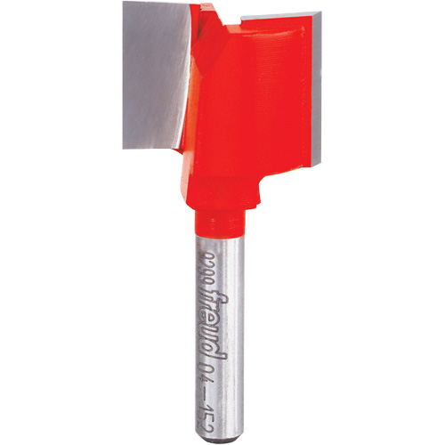 Router Bit - Double Flute Straight Bit, 1" Dia., 3/4" H, 2" L, 1/4" Shank D. Morneault & Fils