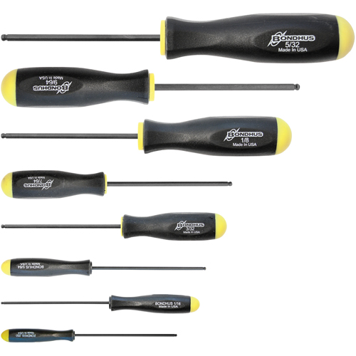Ball Driver Screwdriver Sets - SAE, 8 Pcs. D. Morneault & Fils