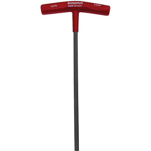 Individual Hex Keys - Metric, Hex End, 3 mm x 7.7" L, T Handle D. Morneault & Fils