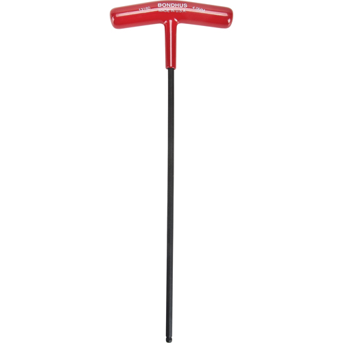 Cl&eacute; hexagonale individuelle m&eacute;trique, embout Sph&eacute;rique, 4 mm x 8,7" lo, Poign&eacute;e en T D. Morneault & Fils