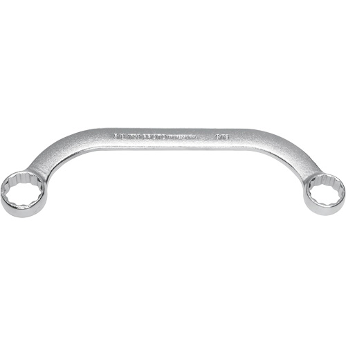 Box End Wrench, 12 Point, 5/8"/9/16", 15° Offset, Plain Finish D. Morneault & Fils