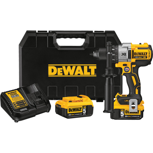 Max XR&reg; Brushless 3-Speed Drill Driver Kit, Lithium-Ion, 20 V, 1/2" Chuck, 820 UWO Torque D. Morneault & Fils