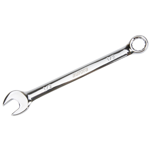 Combination Wrench, 12 Point, 1/2", Chrome Finish D. Morneault & Fils