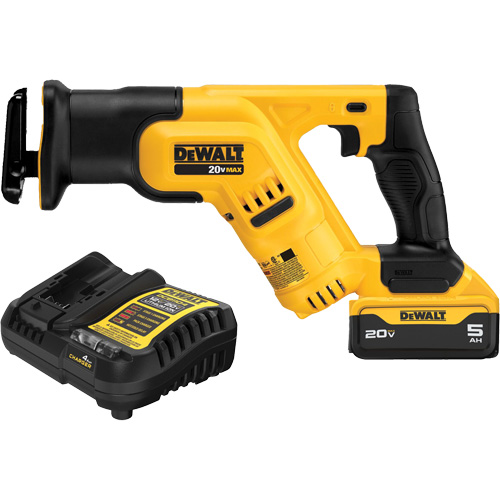 Max Compact Reciprocating Saw Kit, 20 V, Lithium-Ion Battery, 0-2900 SPM D. Morneault & Fils