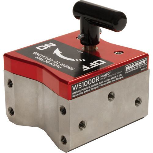 Mag90 On/Off Magnetic Squares, 4-1/4" L x 4" W x 4-3/4" H, 1000 lbs. D. Morneault & Fils