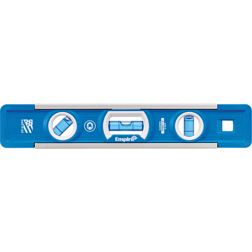 True Blue&reg; Torpedo Level, 9" L, Aluminum, 3 Vials, Magnetic D. Morneault & Fils