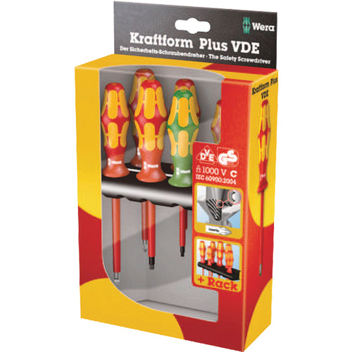 160 i / 168 i /6 VDE Insulated Screwdriver Set, 1000 V, 6 Pcs D. Morneault & Fils