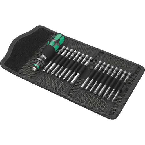 Jeu de tournevis Multi 60 Kraftform Kompakt et m&egrave;ches 17 mcx, 6-3/32" lo, Prise Plastique D. Morneault & Fils