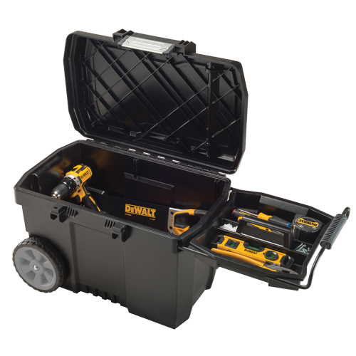 Contractor Chest, 15-19/32" W x 24-13/16" D x 16-1/2" H, Black D. Morneault & Fils