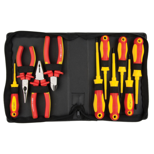 Insulated Tool Set, 1000 V, 10 Pcs D. Morneault & Fils