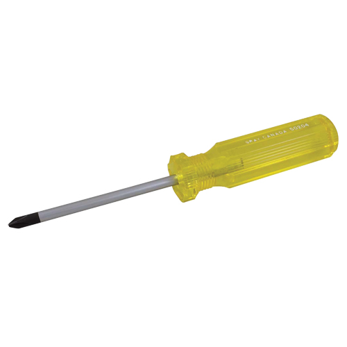 Phillips Screwdriver, #0, 5-5/16" L, Plastic Handle D. Morneault & Fils