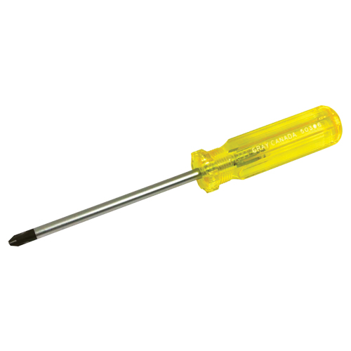 Phillips Screwdriver, #3, 10" L, Plastic Handle D. Morneault & Fils