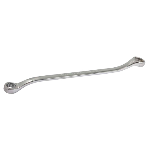Box Wrench, 12 Point, 1/2" x 9/16", 15° Offset, Chrome Finish D. Morneault & Fils