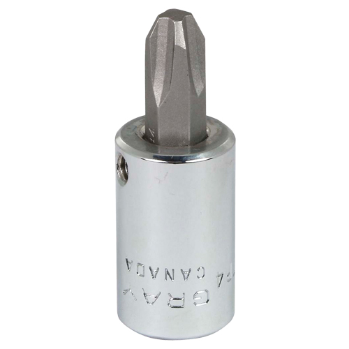 Head Socket, Phillips, #4 x 1.93" L, 3/8" Square Drive Drive D. Morneault & Fils