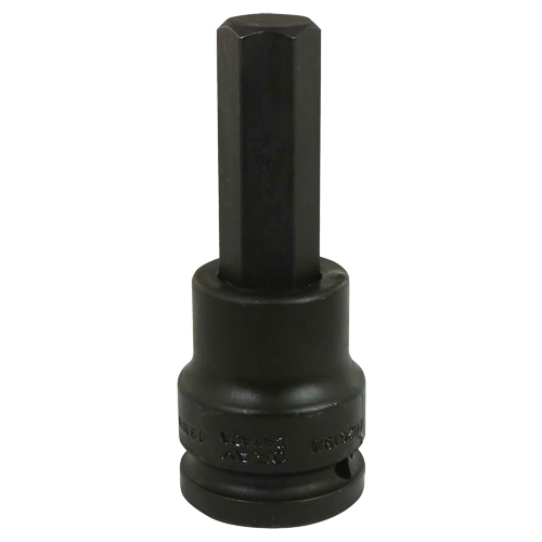 Impact Bit Socket, Hex, 19 mm x 3/4" Drive D. Morneault & Fils