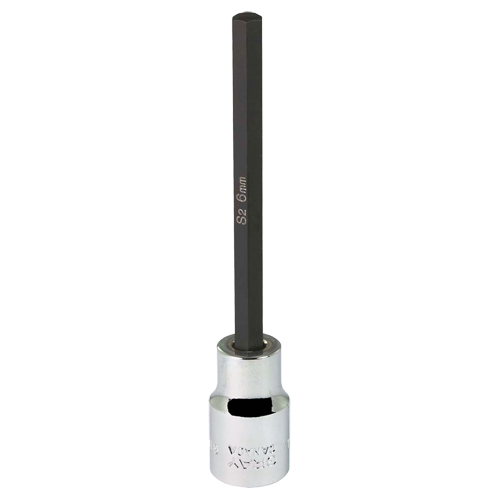 Extra Long Bit  Socket, 6 mm x 4" L, 3/8" Drive D. Morneault & Fils