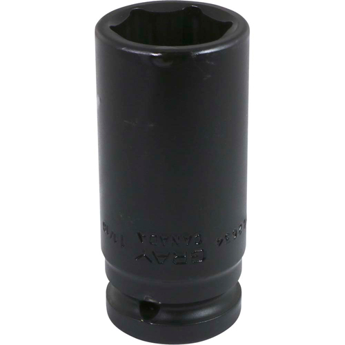Socket, Impact, 19 mm, 3/4" Drive, 6 Points, Deep D. Morneault & Fils