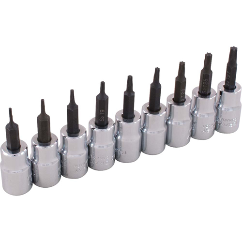 Jeu de douilles, Torx, Prise 3/8", 9 mrcx D. Morneault & Fils