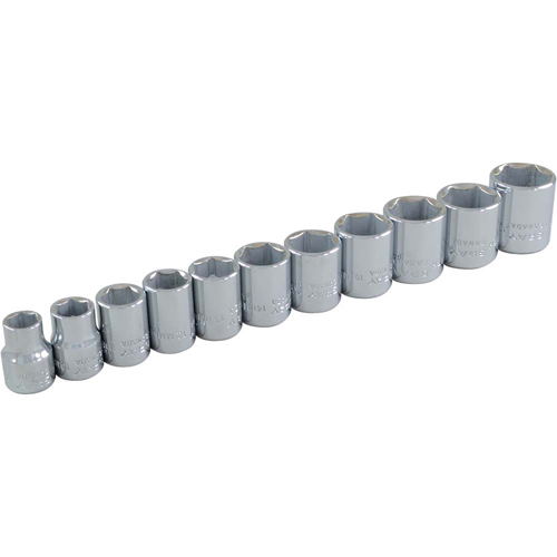 Jeu de douilles, 11 Mcx, Prise de 3/8" D. Morneault & Fils