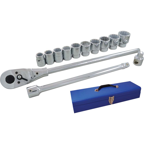 Socket & Attachment Set, 15 Pcs, 3/4" Drive Size D. Morneault & Fils