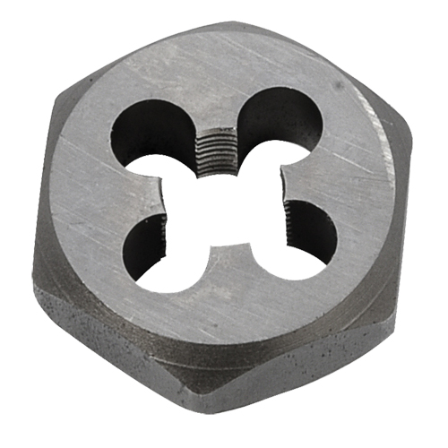 Hex Rethreading Die Nut, 1"/1-1/16" Dia., 1/8"-27 Thread, Carbon Steel/Chromium Steel D. Morneault & Fils