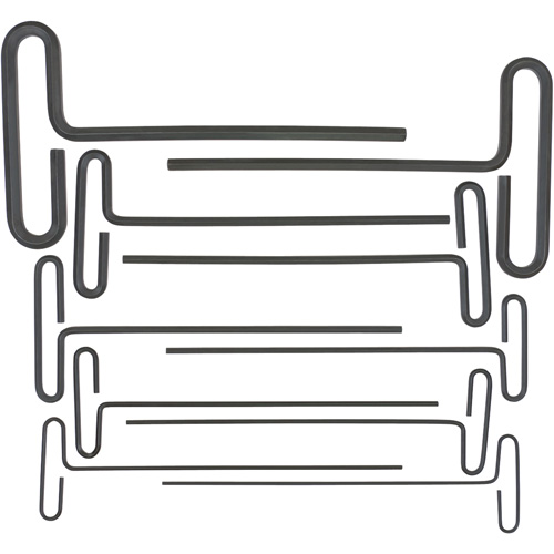 Loop T-Handle Hex Key Set, 10 Pcs., Imperial D. Morneault & Fils
