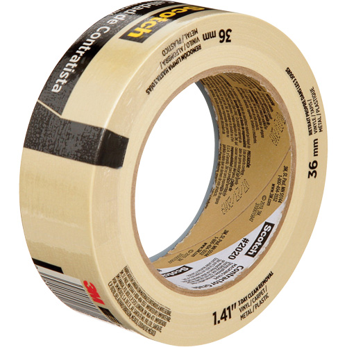 Ruban-cache Scotch pour entrepreneurs 2020, 36 mm (1-1/2") x 55 m (180'), Beige D. Morneault & Fils